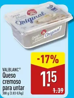 ALDI Valblanc queso cremoso para untar oferta