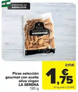 Carrefour Picos selección gourmet con aceite oliva virgen LA SERENA oferta