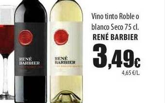 SPAR Lanzarote Vino Tinto Roble O Blanco Seco René Barbier oferta
