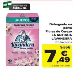 Carrefour La antigua lavandera flores de cerezo oferta