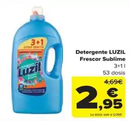 Carrefour Luzil Detergente Frescor Sublime oferta
