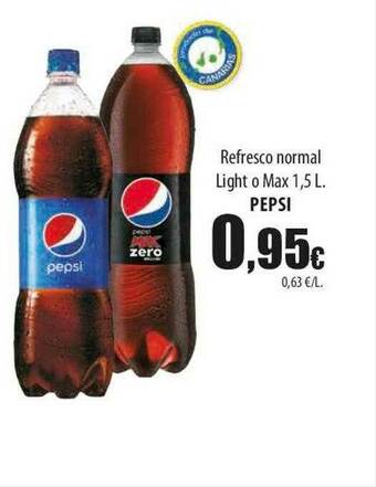 SPAR Lanzarote Refresco Normal Light O Max Pepsi oferta