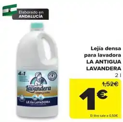 Carrefour La Antigua Lavandera lejía lavadora oferta
