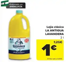 Carrefour La antigua lavandera lejía clásica oferta