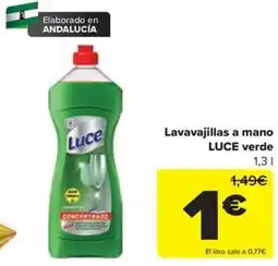 Carrefour Luce lavavajillas a mano verde oferta