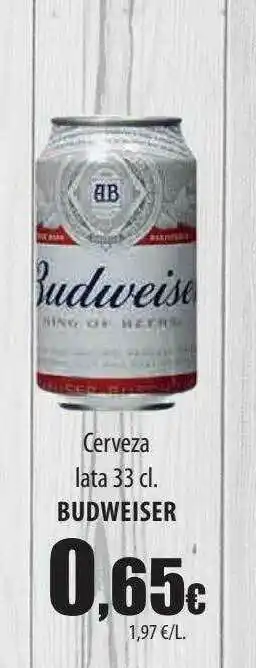 Spar Tenerife Cerveza Budweiser oferta