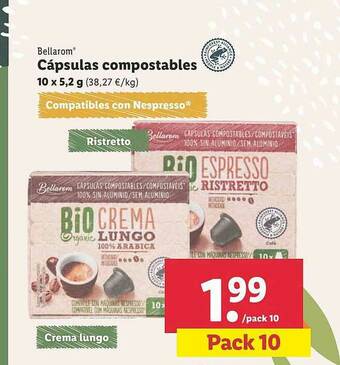 Lidl Cápsulas Compostables oferta