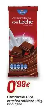Alsara Supermercados Alteza - chocolate extrafino con leche oferta