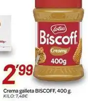 Alsara Supermercados Lotus - crema galleta oferta