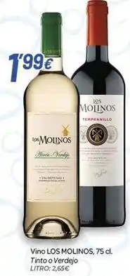 Alsara Supermercados Los molinos - vino tinto o verdejo oferta