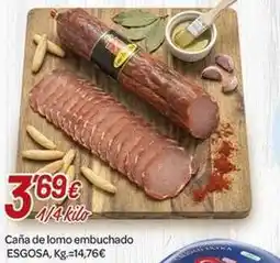 Alsara Supermercados Esgosa - caña de lomo embuchado oferta