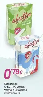 Alsara Supermercados Afectiva - compresas oferta