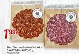 Alsara Supermercados Gahete gourmet - plato chorizo o salchichón ibérico oferta