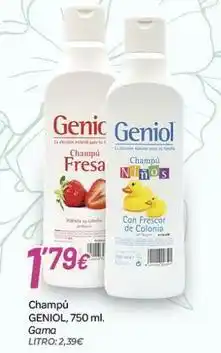 Alsara Supermercados Geniol - champú oferta