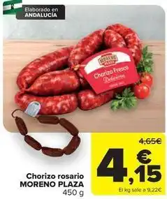 Carrefour Moreno plaza - chorizo rosario oferta