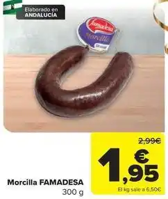 Carrefour Famadesa - morcilla oferta