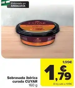 Carrefour Cuyar - sobrasada iberica curada oferta