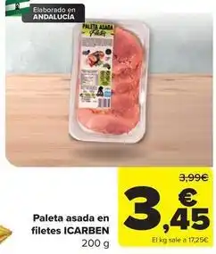 Carrefour Icarben - paleta asada en filetes oferta