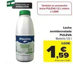 Carrefour Puleva - leche semidesnatada oferta