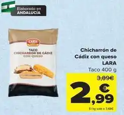 Carrefour Lara - chicharron de cadiz con queso oferta