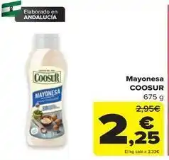 Carrefour Coosur - mayonesa oferta