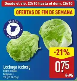 ALDI Origen - lechuga iceberg oferta