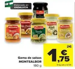 Carrefour Montealbor - gama de salsas oferta
