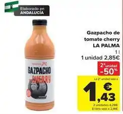 Carrefour Palma - gazpacho de tomate cherry oferta