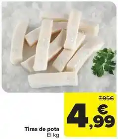 Carrefour Tiras de pota oferta
