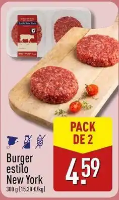 ALDI Burger estilo new york oferta