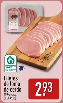 ALDI Filetes de lomo de cerdo oferta