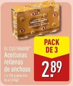 ALDI El cultivador - aceitunas rellenas de anchoas oferta