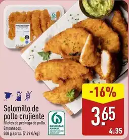 ALDI Solomillo de pollo crujiente oferta