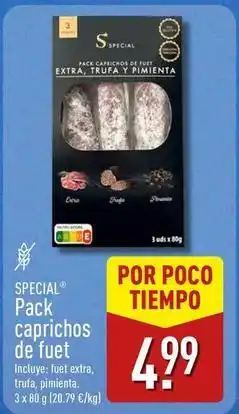 ALDI Special - pack caprichos de fuet oferta