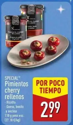 ALDI Special - pimientos cherry rellenos oferta
