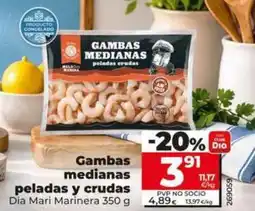 Dia Dia mari marinera - gambas medianas peladas y crudas oferta