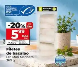 Dia Dia mari marinera - filetes de bacalao oferta