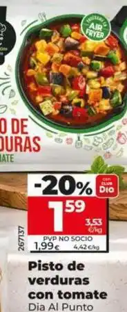 Dia Dia al punto - pisto de verduras con tomate oferta