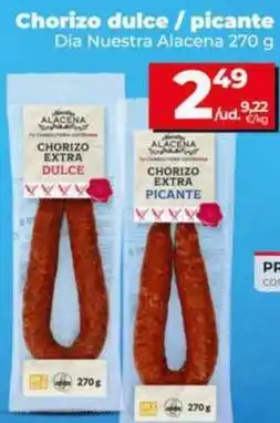 Dia Dia nuestra alacena - chorizo dulce/picante oferta