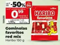 Dia Haribo - gominolas favoritos red mix oferta