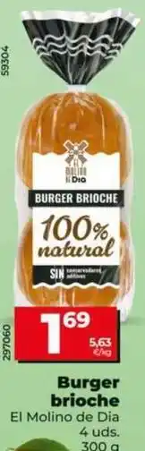 Dia El molino de dia - burger brioche oferta