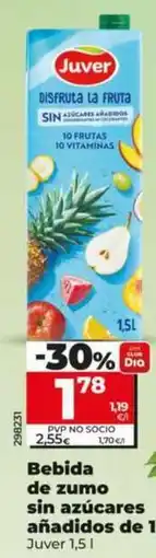 Dia Juver - bebida de zumo sin azúcares añadidos de 10 frutas oferta