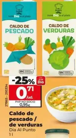 Dia Dia al punto - caldo de pescado/de verduras oferta