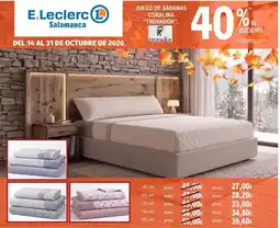 E.Leclerc Trovador - juego de sábanas coralina oferta