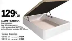E.Leclerc Canapé guadiana oferta