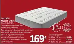 E.Leclerc Colchón muelle ensaca oferta
