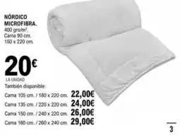 E.Leclerc Nórdico microfibra oferta