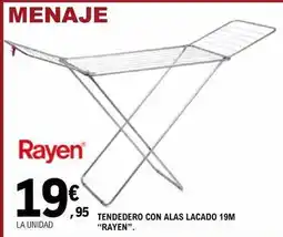 E.Leclerc Rayen - tendedero con alas lacado 19m oferta