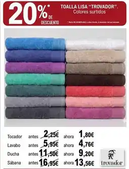 E.Leclerc Trovador - toalla lisa oferta