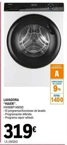 E.Leclerc Haier - lavadora oferta